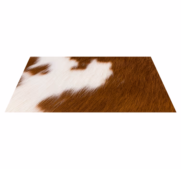 Tapis vinyle motif animal illustration de peau de vache - TenStickers