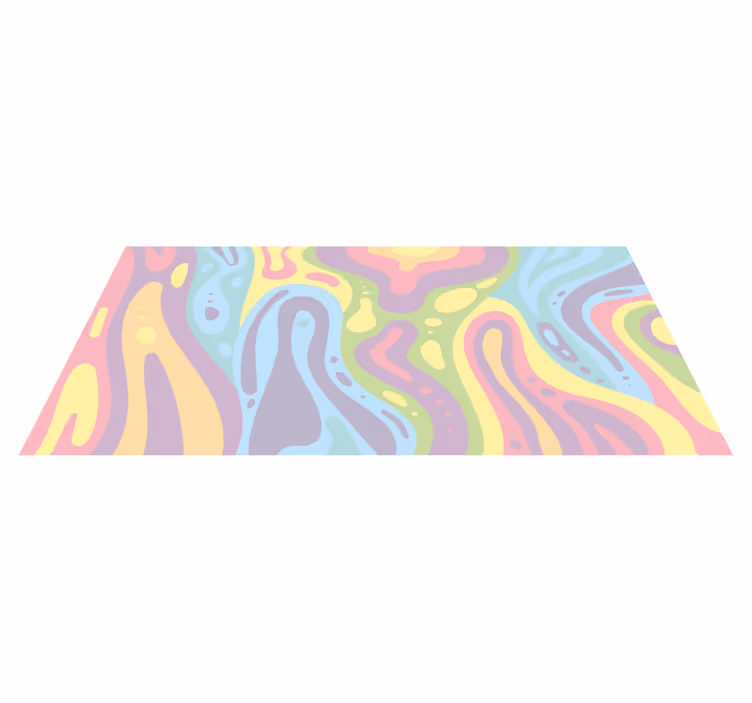 Tapis vinyle autres tapis vagues abstraites colorées - TenStickers