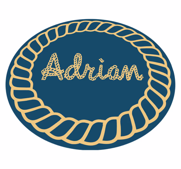 Tapis vinyle autres tapis nom nautique circulaire - TenStickers