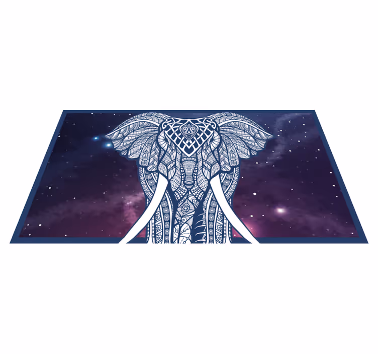 Tapis vinyle personnalisé Élément décoratif éléphant - TenStickers