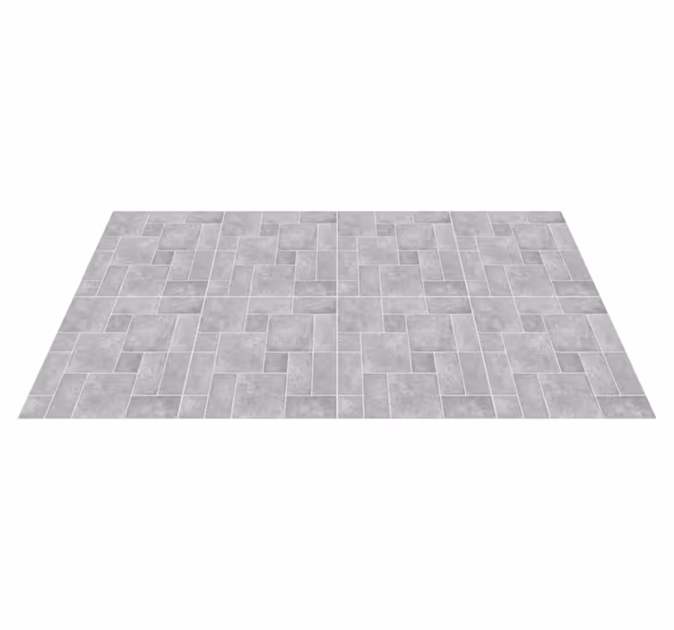 Tapis vinyle pierre motif de briques grises - TenStickers