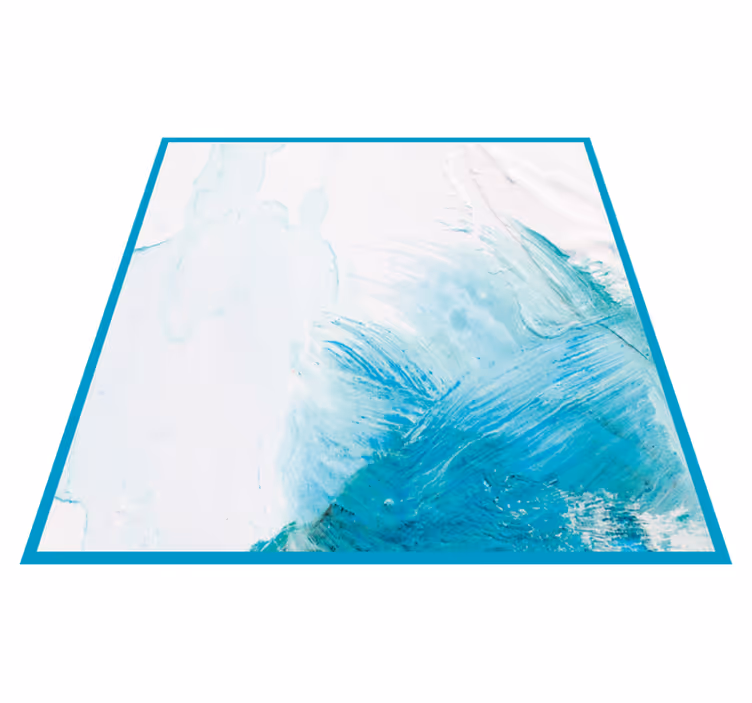 Tapis vinyle moderne Peinture à l'huile texturée abstraite - TenStickers