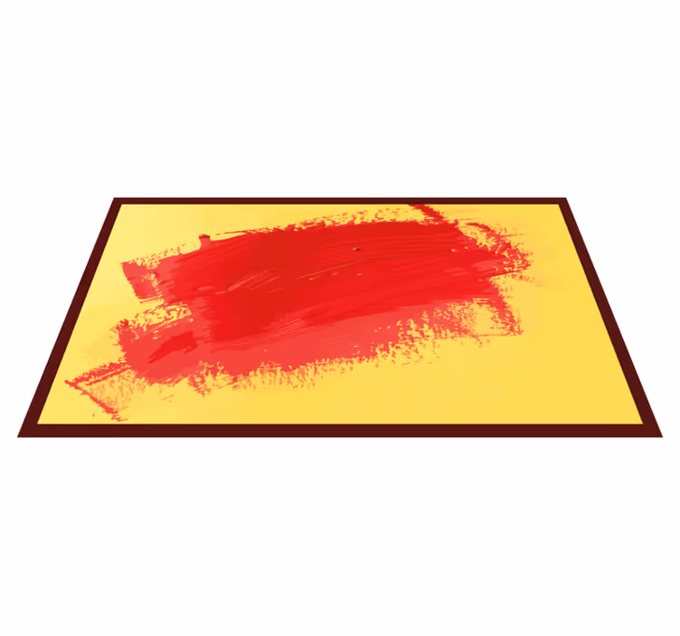 Tapis vinyle design moderne coups de pinceau vibrants - TenStickers