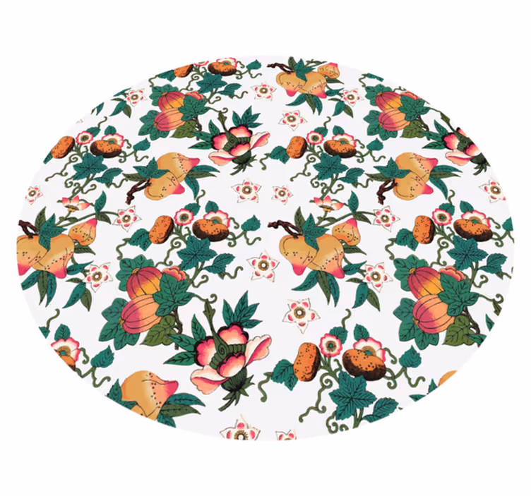Tapis vinyle plantes conception florale botanique - TenStickers