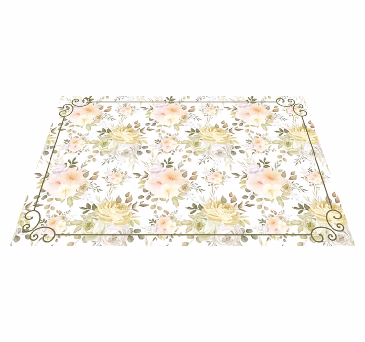 Tapis vinyle plantes grâce botanique - TenStickers