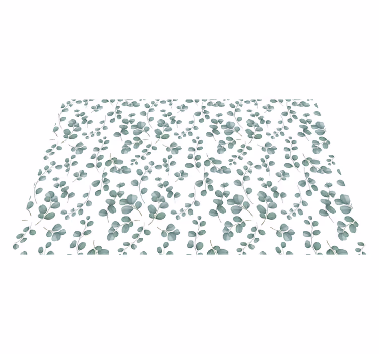 Tapis vinyle plantes motif de verdure élégant - TenStickers