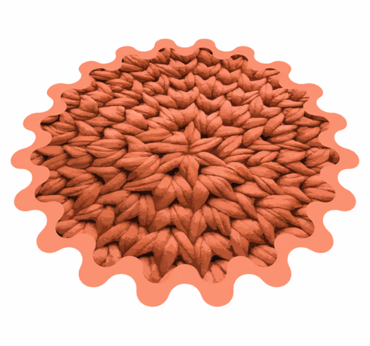 Tapis vinyle nature motif feuille - TenStickers