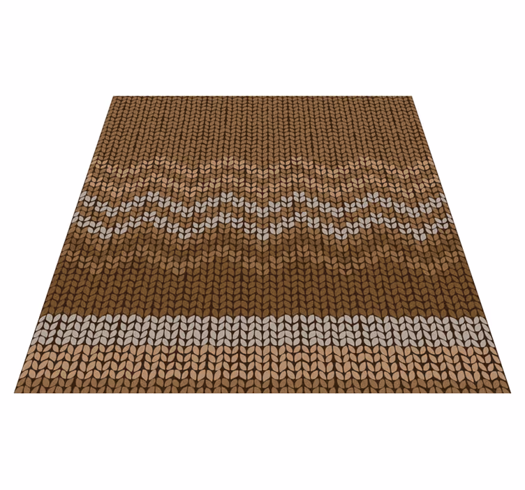 Tapis vinyle éthnique motif de tricot texturé - TenStickers