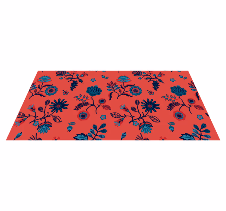 Tapis vinyle salon vinylee traditionnel d'art populaire polonais  - TenStickers
