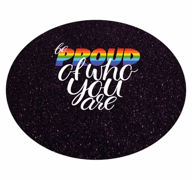 Tapis vinyle citation conception de message fier - TenStickers