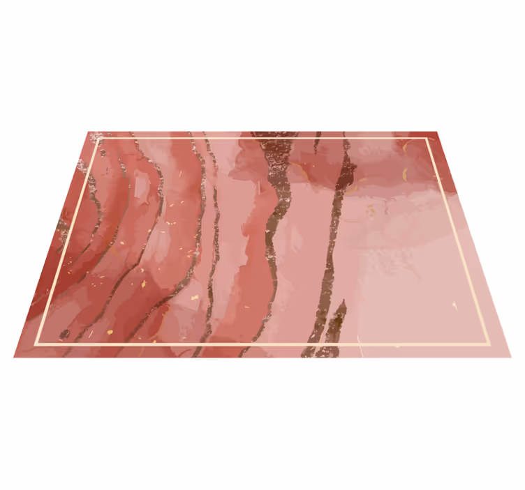 Tapis vinyle marbre tourbillons roses élégants - TenStickers