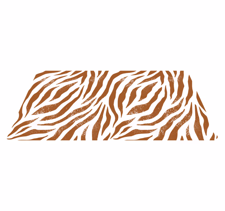 Tapis vinyle motif animal rayures zébrées rustiques - TenStickers