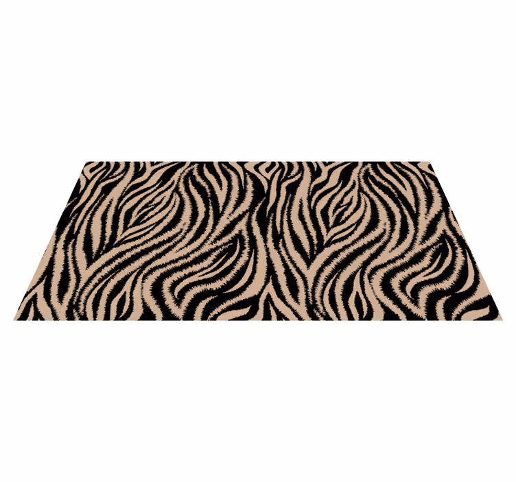 Tapis vinyle motif animal rayures zebre - TenStickers