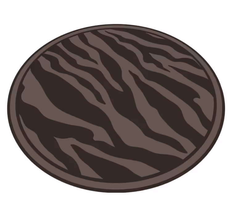 Tapis vinyle motif animal Élégance zèbre raffinée - TenStickers