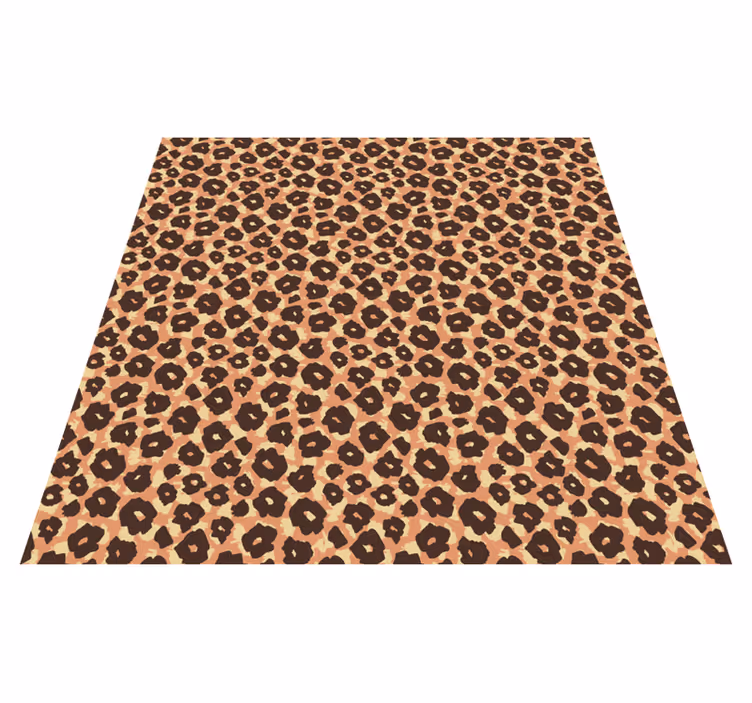 Tapis vinyle motif animal mélange de motifs léopard - TenStickers