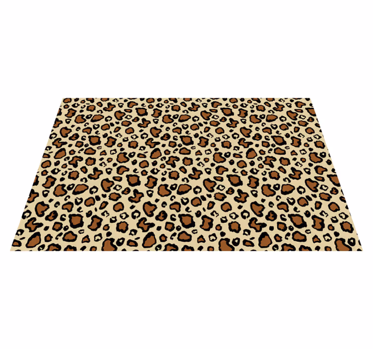 Tapis vinyle motif animal impression tachetée de léopard - TenStickers
