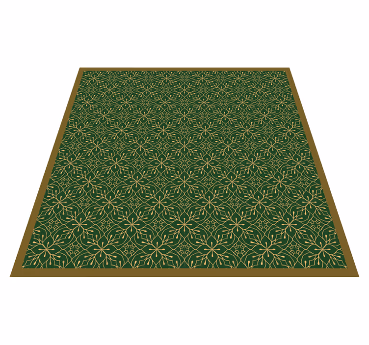 Tapis vinyle plantes motif botanique gracieux - TenStickers