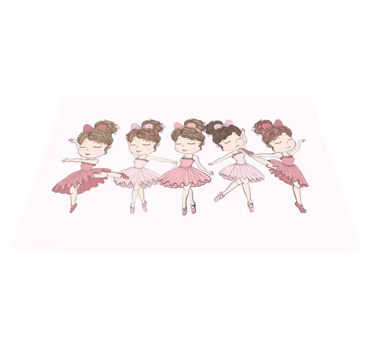 Tapis vinyle autres tapis vitrine des danseurs de ballet - TenStickers
