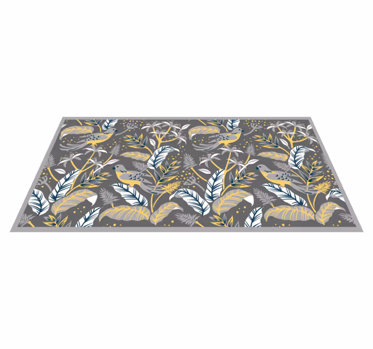 Tapis vinyle plantes imprimé de verdure tropicale - TenStickers