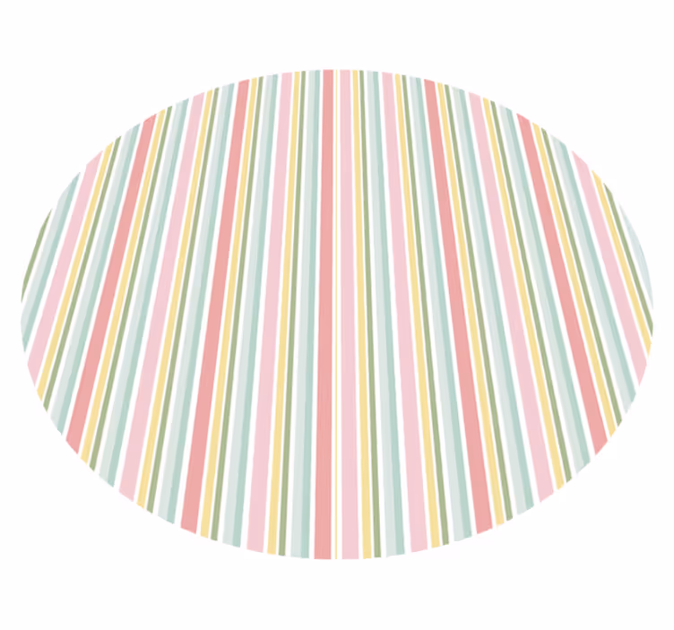 Tapis vinyle rayures agencement rayé vibrant - TenStickers