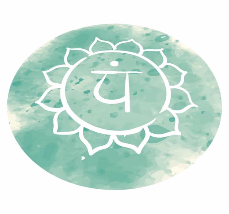 Tapis vinyle mandala symbole du chakra du lotus - TenStickers