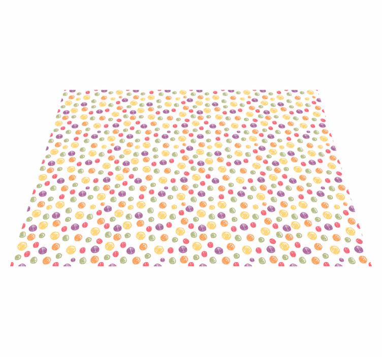 Tapis vinyle autres tapis pois colorés - TenStickers