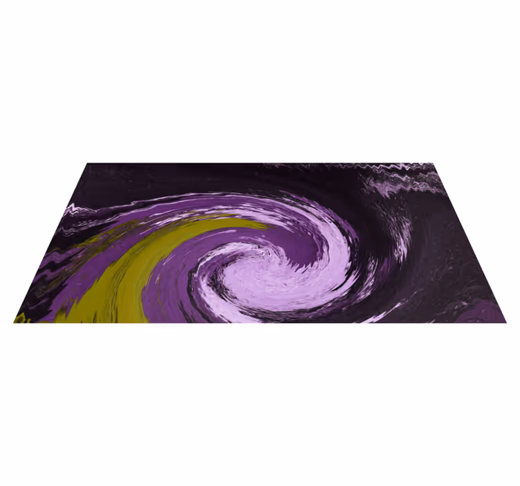 Tapis vinyle retro Texture peinte psychédélique - TenStickers