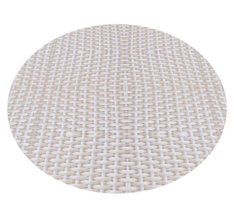 Tapis vinyle en bois Effet rotin blanc - TenStickers