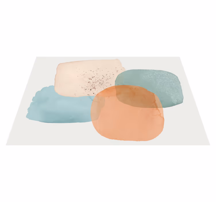 Tapis vinyle minimaliste Design minimaliste aux couleurs de la te - TenStickers