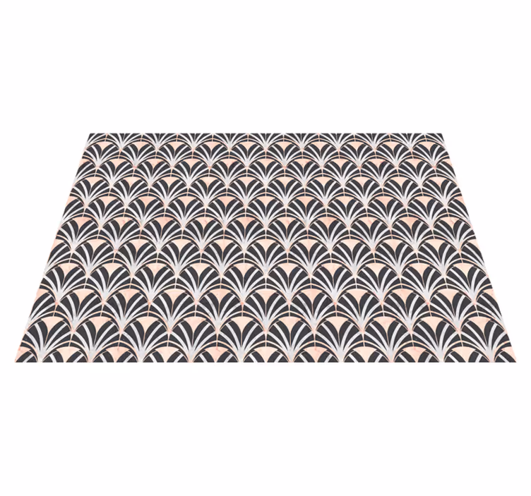 Tapis vinyle carreaux vinyle effet marbre art déco - TenStickers