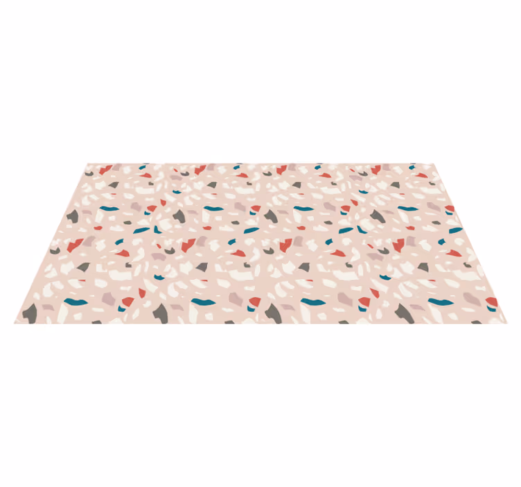 Tapis vinyle salon vinylee effet terrazzo - TenStickers