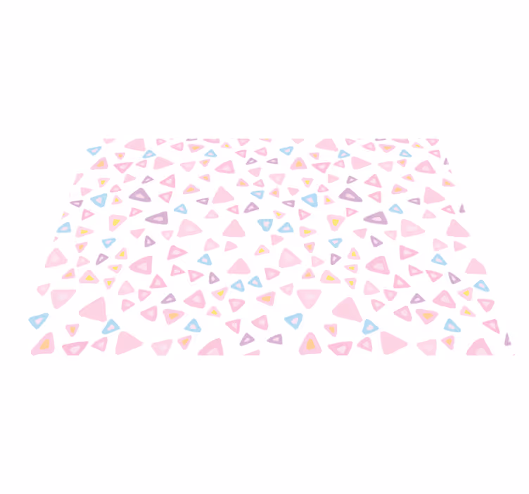 Tapis vinyle autres tapis éléments triangulaires colorés - TenStickers
