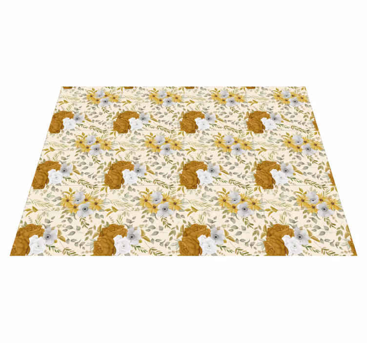 Tapis vinyle plantes design feuillu botanique - TenStickers