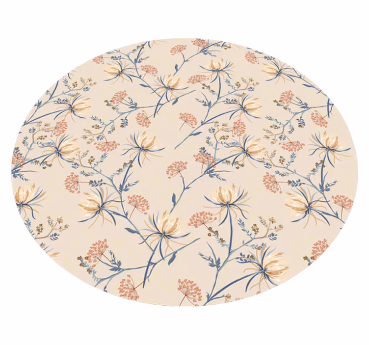 Tapis vinyle plantes surface de floraison botanique - TenStickers