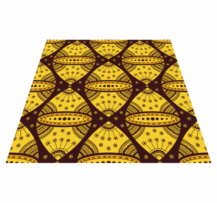 Tapis vinyle mandala symétrie inspirée du mandala - TenStickers