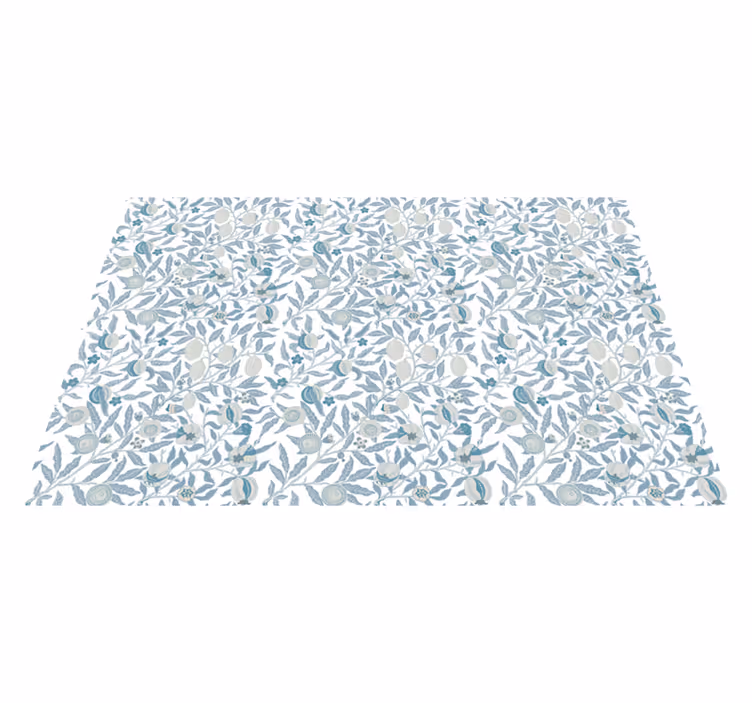 Tapis vinyle plantes motif de feuille botanique - TenStickers