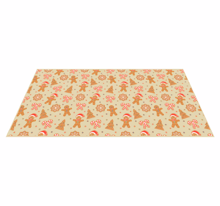Tapis vinyle noël motifs de vacances festives - TenStickers