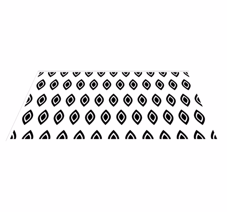 Tapis vinyle design moderne motif d'œil géométrique - TenStickers