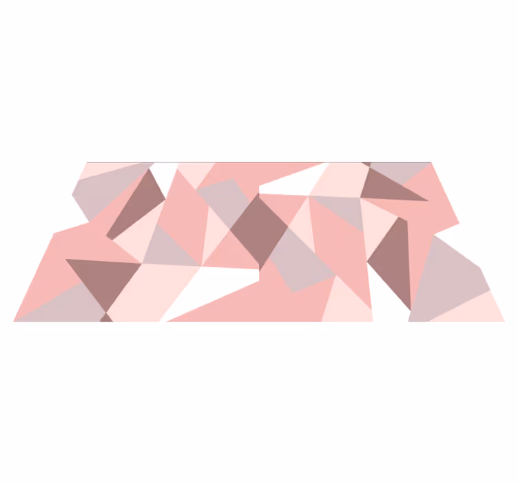 Tapis vinyle géométrique motif triangulaire géométrique - TenStickers