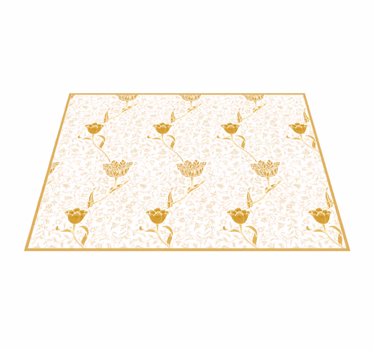Tapis vinyle plantes élégance florale - TenStickers