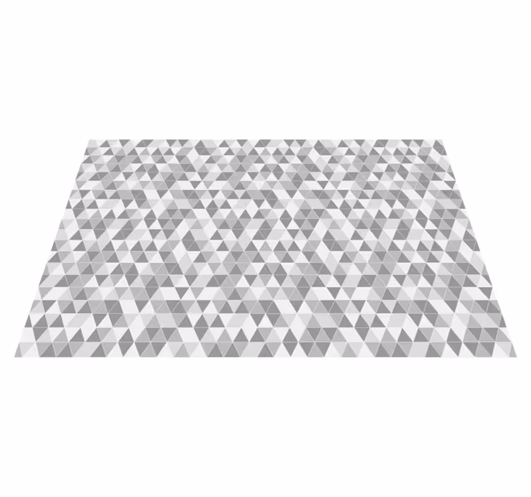 Tapis vinyle géométrique motif triangulaire géométrique - TenStickers