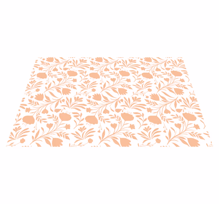 Tapis vinyle plantes à motifs floraux - TenStickers