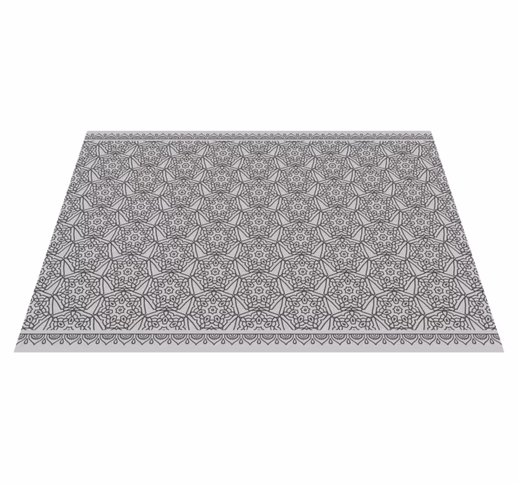 Tapis vinyle mandala symétrie des mandalas - TenStickers