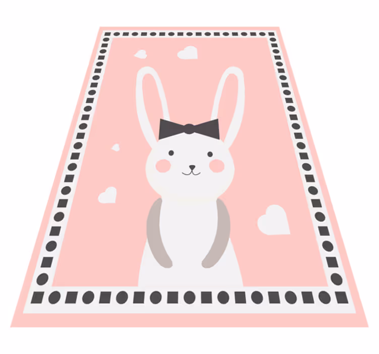 Tapis vinyle bébé décoration de chambre de lapin - TenStickers