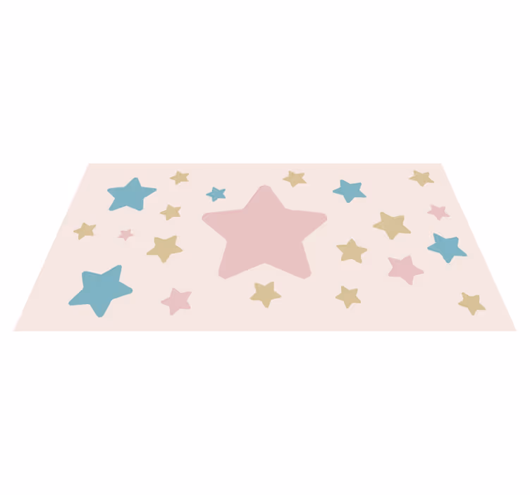 Tapis vinyle étoile motif céleste - TenStickers