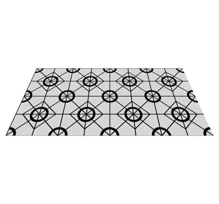 Tapis vinyle géométrique conception géométrique en vinyle - TenStickers