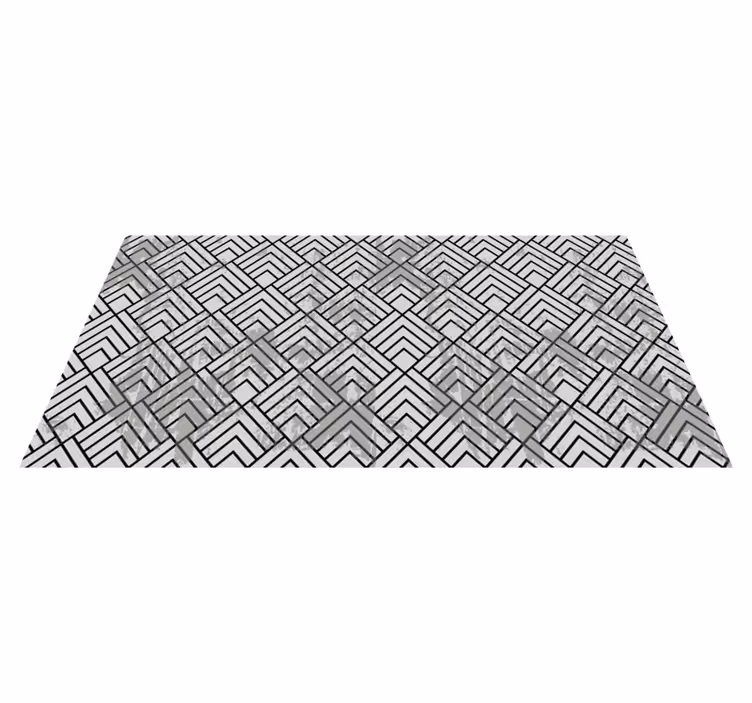 Tapis vinyle géométrique chevron géométrique - TenStickers