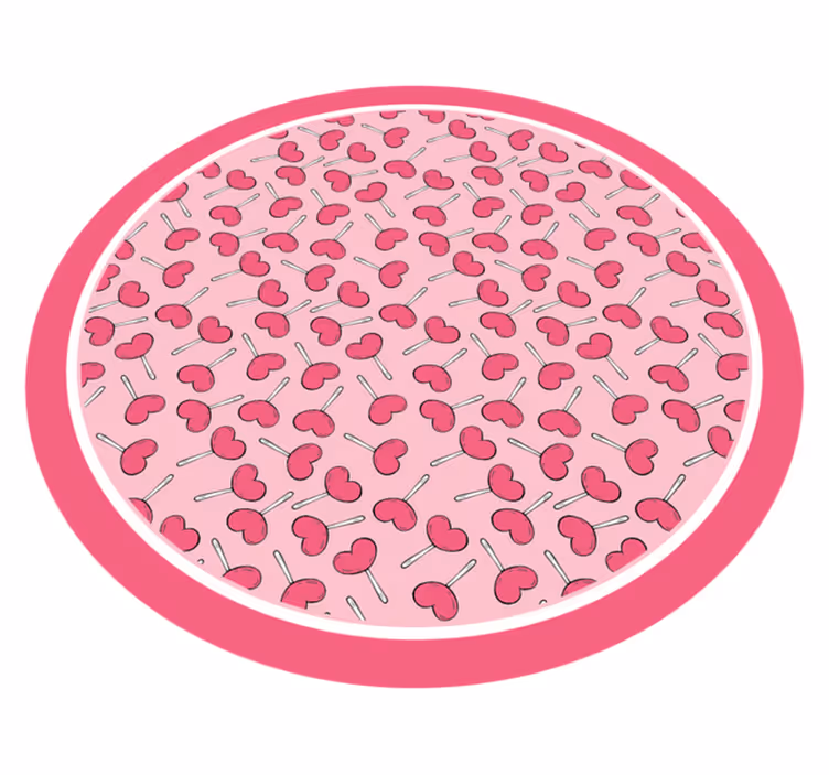 Tapis vinyle bébé cercle de délices aux cerises - TenStickers
