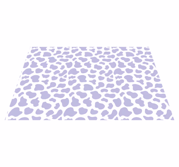Tapis vinyle chambre Impression de vache violette - TenStickers