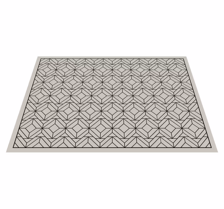 Tapis vinyle salle de bain tapis de bain géométrique - TenStickers